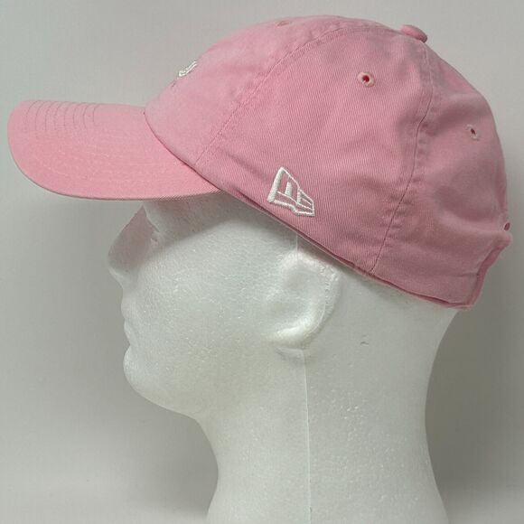 Edmonton Oilers Womens Dad Hat Baseball Cap NHL New Era 6 Panel Strapback Pink - Picture 7 of 10